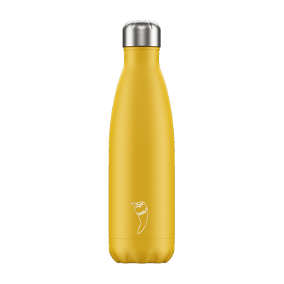 Image of Promotional Chilly's Bottles Matte Burnt Yellow 500ml, Official Chilly's Bottle