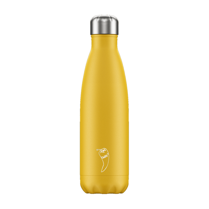 Image of Promotional Chilly's Bottles Matte Burnt Yellow 500ml, Official Chilly's Bottle