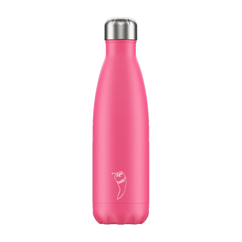 Image of Promotional Chilly's Bottle Neon Pink 500ml, Official Chilly's Bottles