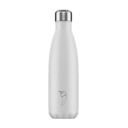 Image of Engraved Chilly's Bottle Monochrome White 500ml, Official Chilly's Bottles