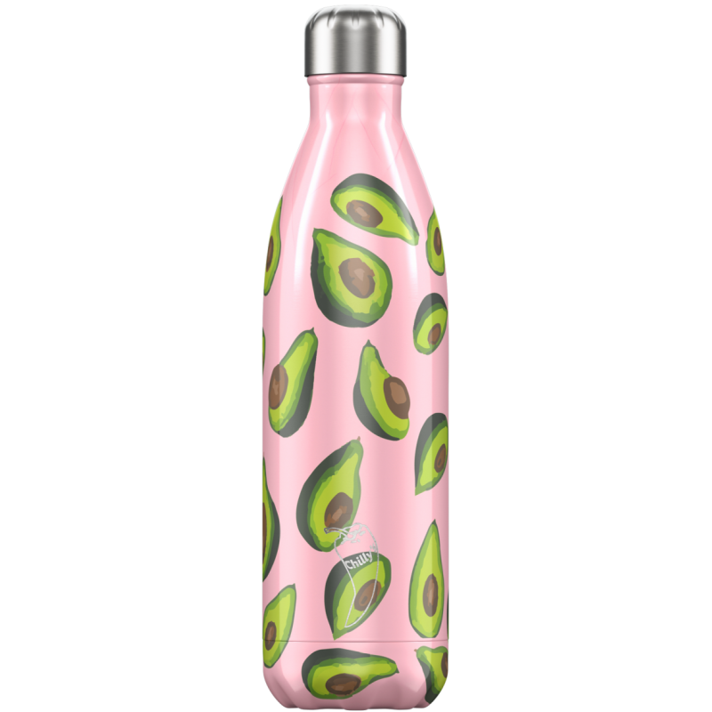 Image of Branded Chilly's Bottle Summer Avocado 750ml, Official Chilly's Bottles