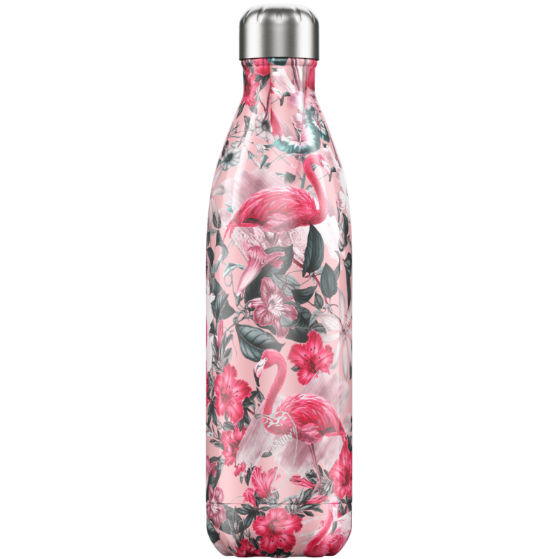 Image of Promotional Chilly's Bottle Tropical Flamingo 750ml, Official Chilly's Bottles