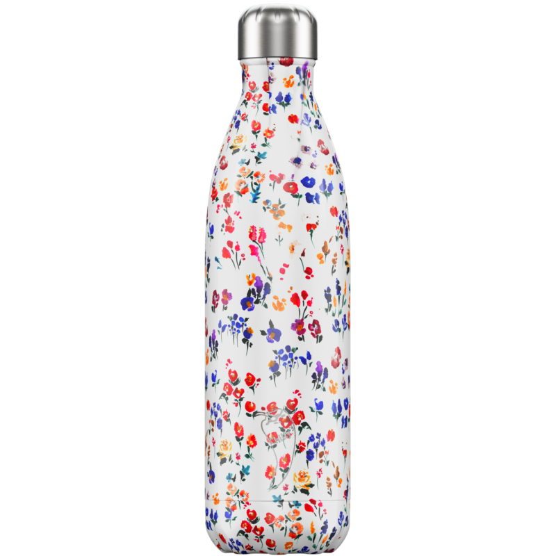 Branded Chilly's Bottle Floral Wild 750ml, Official Chilly's