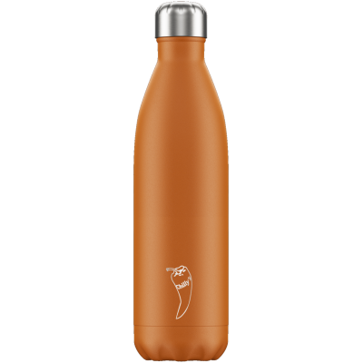 Image of Promotional Chilly's Bottle Matte Burnt Orange 750ml, Official Chilly's Bottles