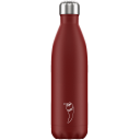 Image of Engraved Chilly's Bottle Matte Red 750ml, Official Chilly's Bottles
