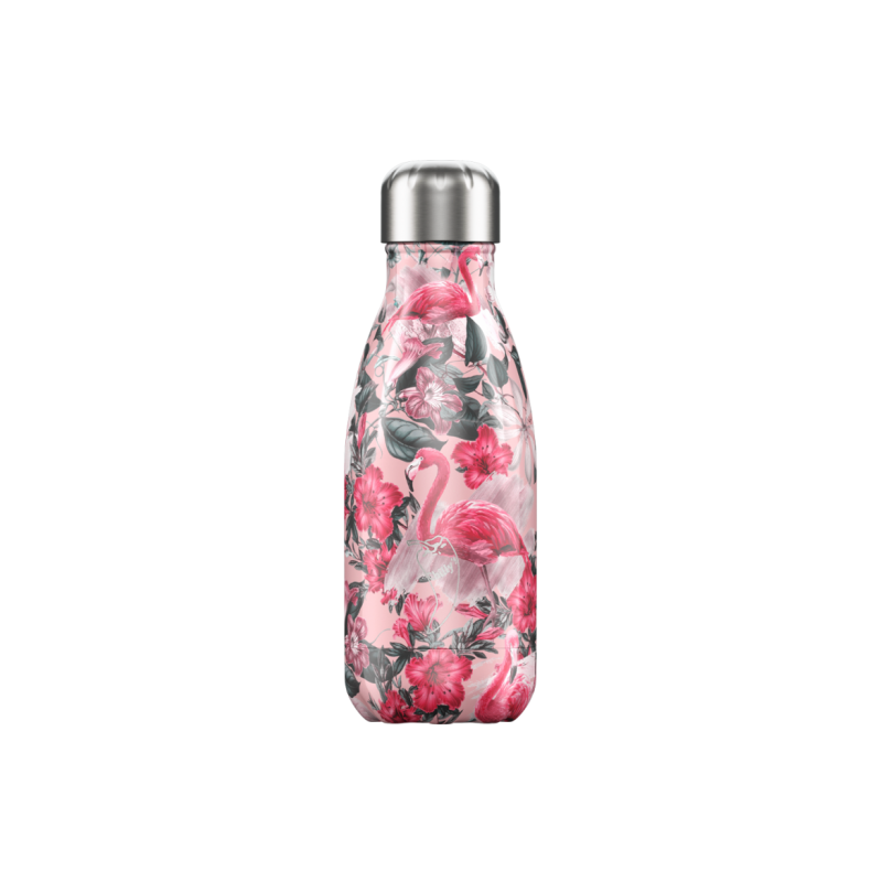 Image of Promotional Chilly's Bottle Tropical Flamingo 260ml, Official Chilly's Bottles