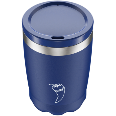 Image of Promotional Chilly's Reusable Coffee Cup Matte Blue
