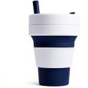 Image of Promotional Stojo Biggie Collapsible Coffee Cup 470ml Indigo Blue