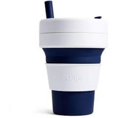 Image of Promotional Stojo Biggie Collapsible Coffee Cup 470ml Indigo Blue