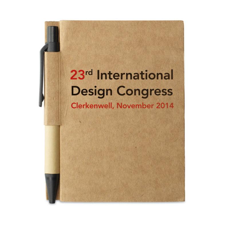 Image of Promotional Small Recycled Notebook And Pen Set