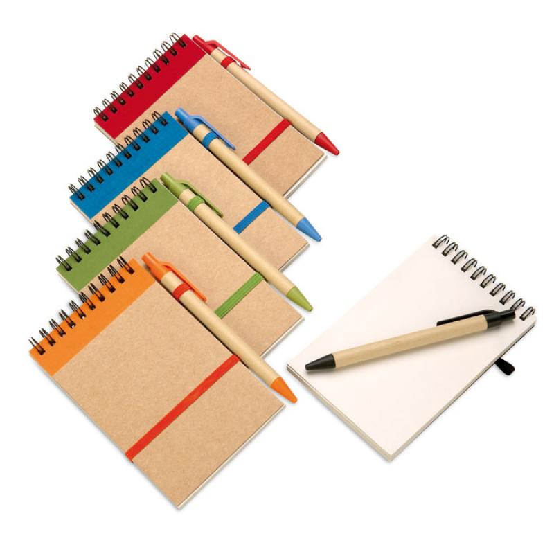 Image of Promotional A6 Pocket Recycled Notebook And Pen Set 