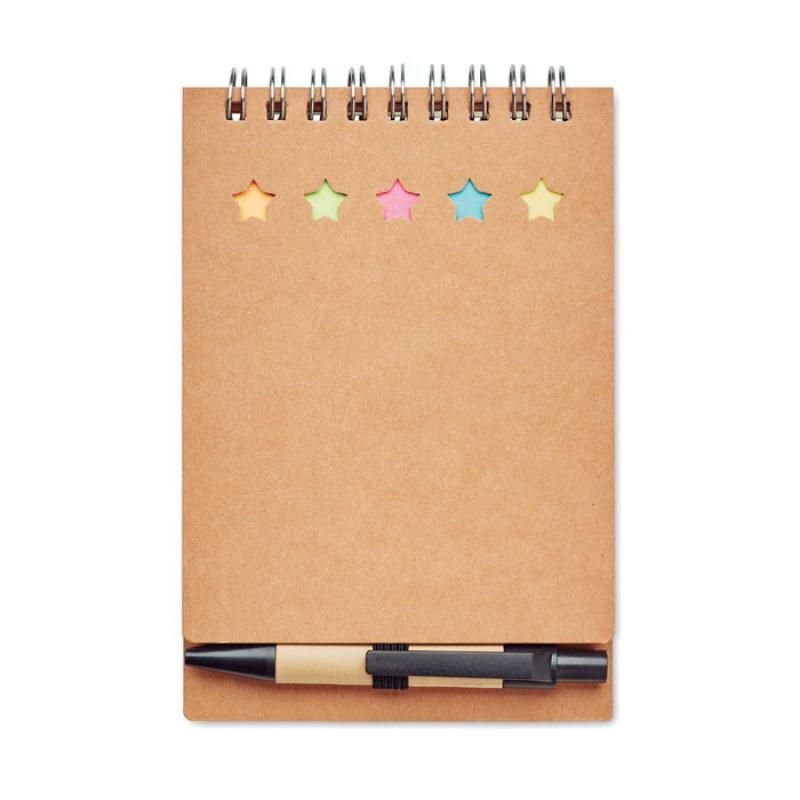 Image of Promotional Recycled Notebook With Eco Pen And Sticky Notes