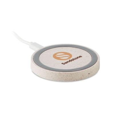 Image of Promotional Eco Wireless Charger Made From Wheat Straw