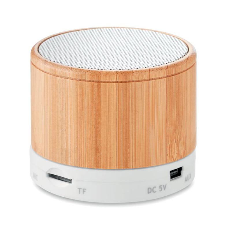 Image of Promotional Eco Bluetooth Speaker With Bamboo Casing