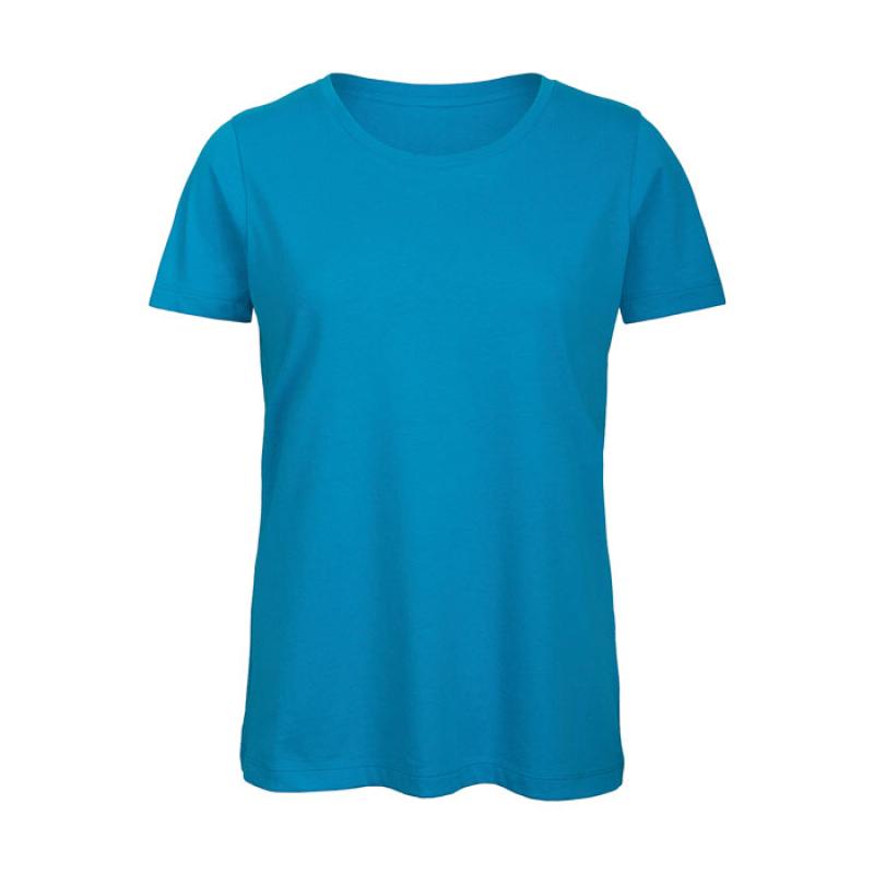 Image of Promotional Ladies Organic Cotton T Shirt With Rib Collar 
