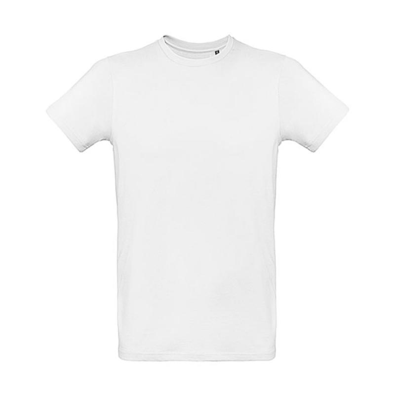 Image of Promotional Men's White Organic Cotton T Shirt With Crew Neck 