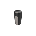 Image of Branded Hip Reusable Coffee Mug With Lockable Lid Midnight Black & Stone