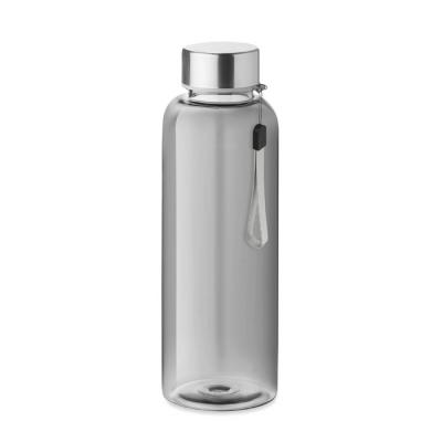 Image of Printed Eco rEPT Recycled Water Bottle Transparent Grey 500ml