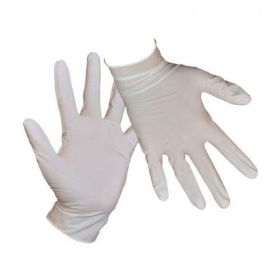 Image of PPE Protective Disposable Latex Gloves EN Compliant Size S Small