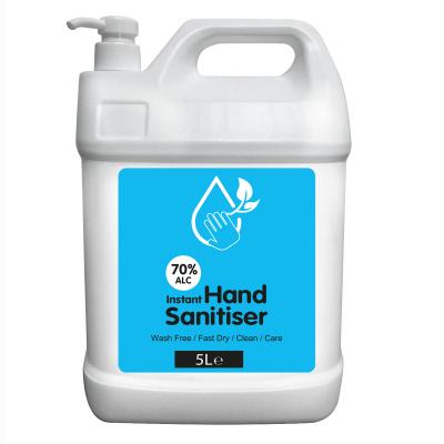 Image of PPE Large Antibacterial Hand Sanitiser EN1500 Compliant 5 L Litres