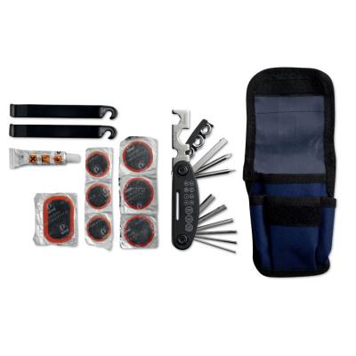 Image of Branded Bike Repair Tool And Puncher Kit In Pouch 