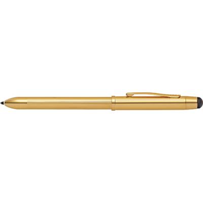 Image of Personalised Cross Tech 3+ Touch Screen Multifunctional Pen Gold Plated