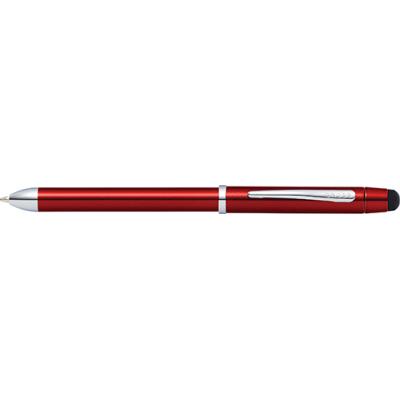 Image of Promotional Cross Tech 3+ Touch Screen Multifunctional Pen Translucent Red