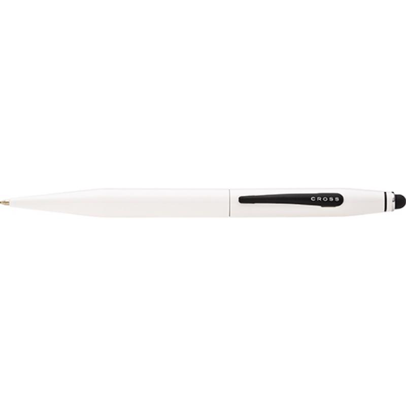 Image of Engraved Cross Tech 2 Touch Screen Stylus Pen Pearl White