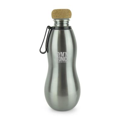 Image of Personalised Stainless Steel Bottle With Cork Lid