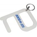 Image of Printed Hygiene Keyring No Touch Button And Door Opener White