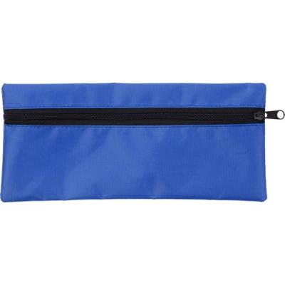 Image of Promotional Nylon Pencil Case With Zipper Blue