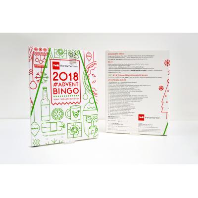 Image of Printed Traditional Advent Calendar Personalised Advent Calendars Made In The UK