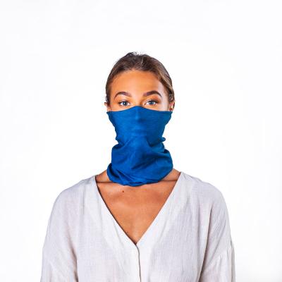 Image of Printed Antiviral Bumpaa Snood Reusable Face Mask Cover Lake Blue