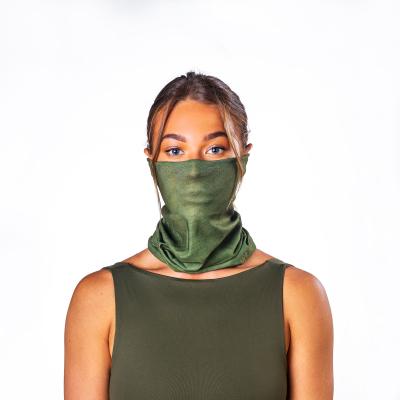 Image of Promotional Antiviral Bumpaa Reusable Snood Face Mask Cover Olive Green