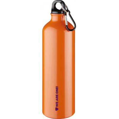 Image of Engraved Pacific Aluminium Sports Bottle With Carabiner Clip 770ml