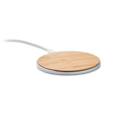Image of Promotional Bamboo Fast Charge Wireless Charger