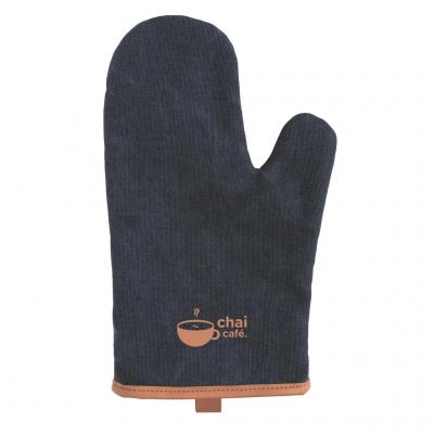 Image of Promotional Deluxe Canvas Oven Glove Blue