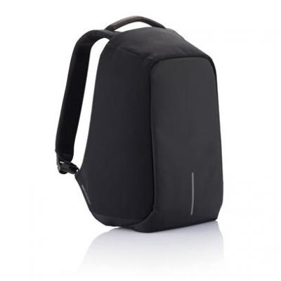 Image of Promotional Bobby XL Anti Theft Backpack 17" Black Printed With Your Brand Logo