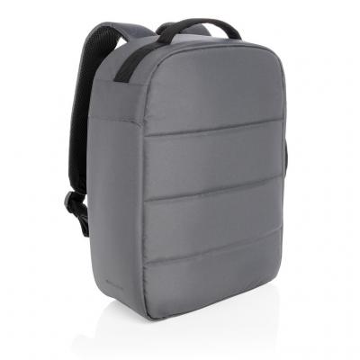 Image of Printed Eco Impact AWARE™ RPET Anti-Theft 15.6" Laptop Backpack Anthracite