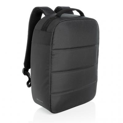 Image of Custom Branded Eco Impact AWARE™ RPET Anti-Theft 15.6" Laptop Backpack Black