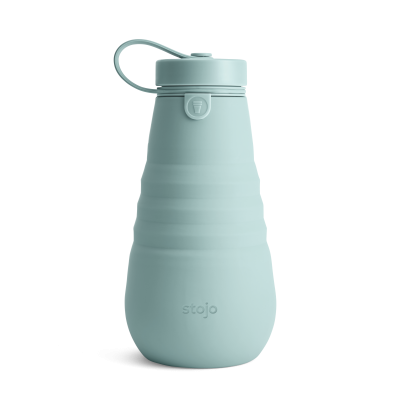 Image of Promotional Stojo Collapsible Reusable Bottle Aqua 