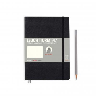 Image of Promotional Leuchtturm1917 A5 Medium Notebook With Soft Cover Black