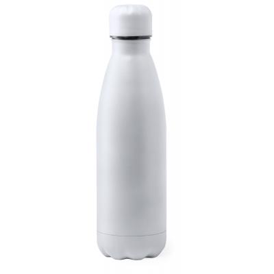 Image of Promotional Reusable Stainless Steel Bottle With Individual Personalisation White