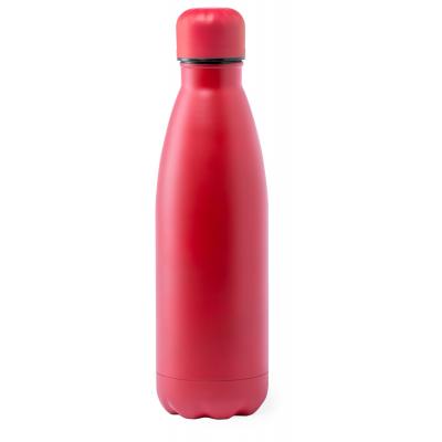 Image of Promotional Reusable Stainless Steel Bottle With Individual Personalisation Red