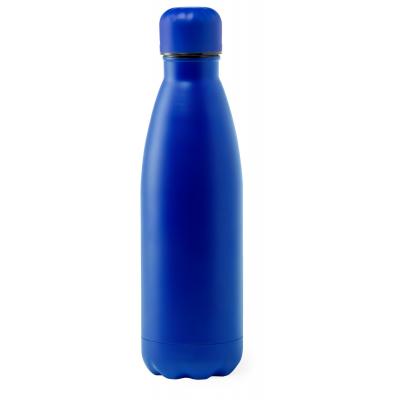 Image of Promotional Reusable Stainless Steel Bottle With Individual Personalisation Blue