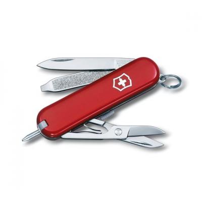 Image of Branded Victorinox Signature Swiss Army Knife With Scissors, Nail File And Screwdriver