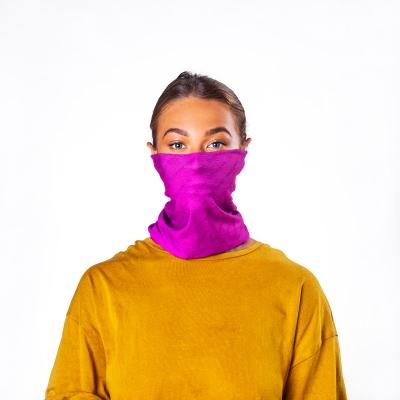 Image of Express Printed Bumpaa Snood Face Covering With Antiviral Technology Fuchsia
