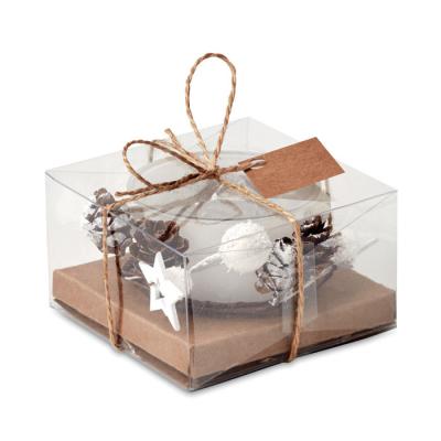 Image of Promotional Christmas Candle Presented In Gift Box