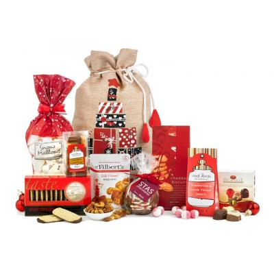 Image of Promotional Christmas Hamper Santa Surprise Filled With Port And Luxury Treats