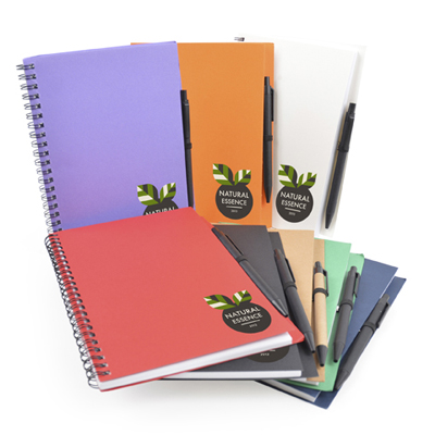 Image of Promotional Eco A5 Notebook Recycled Wiro Bound Express Printed
